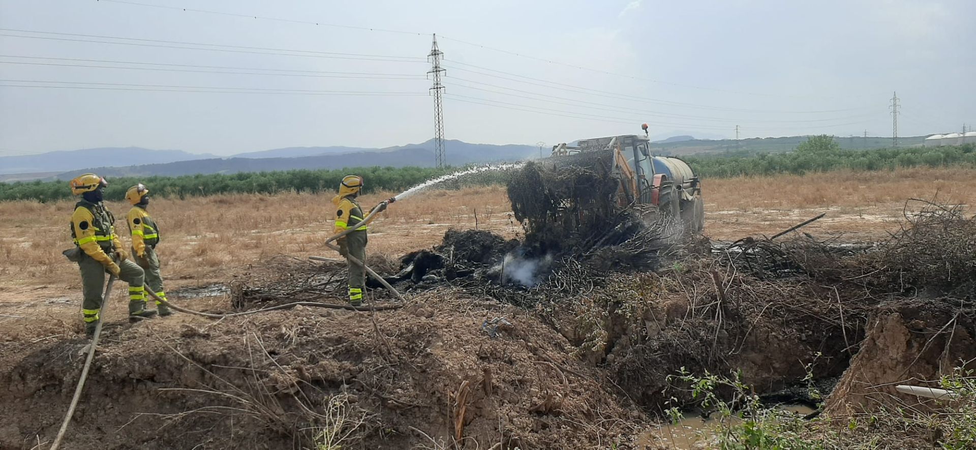 Pequeño incendio en Calahorra. 