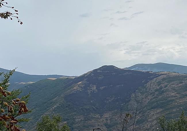 Zona del Calamantío quemada.