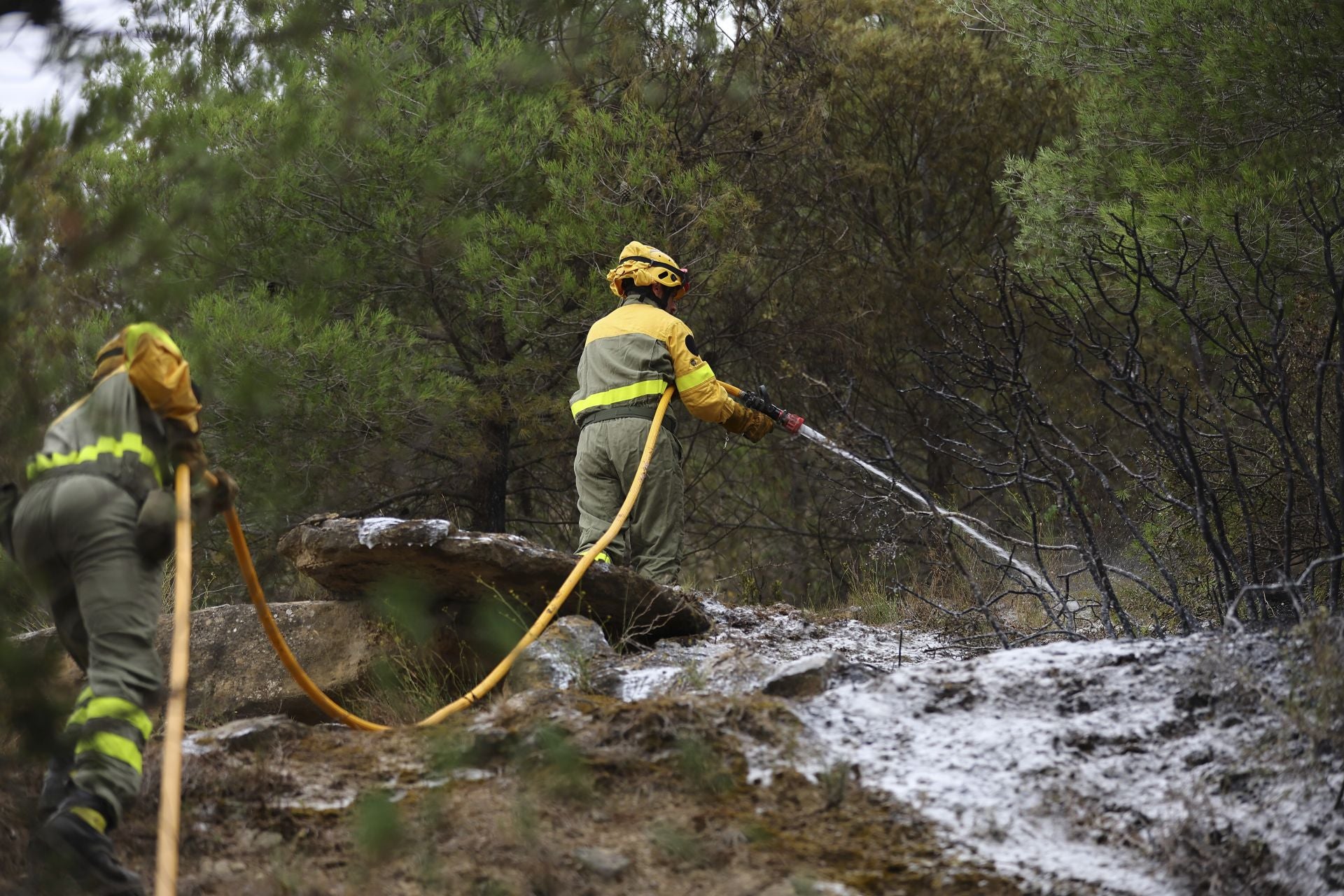 El día después del incendio en Fonzaleche y Gimileo