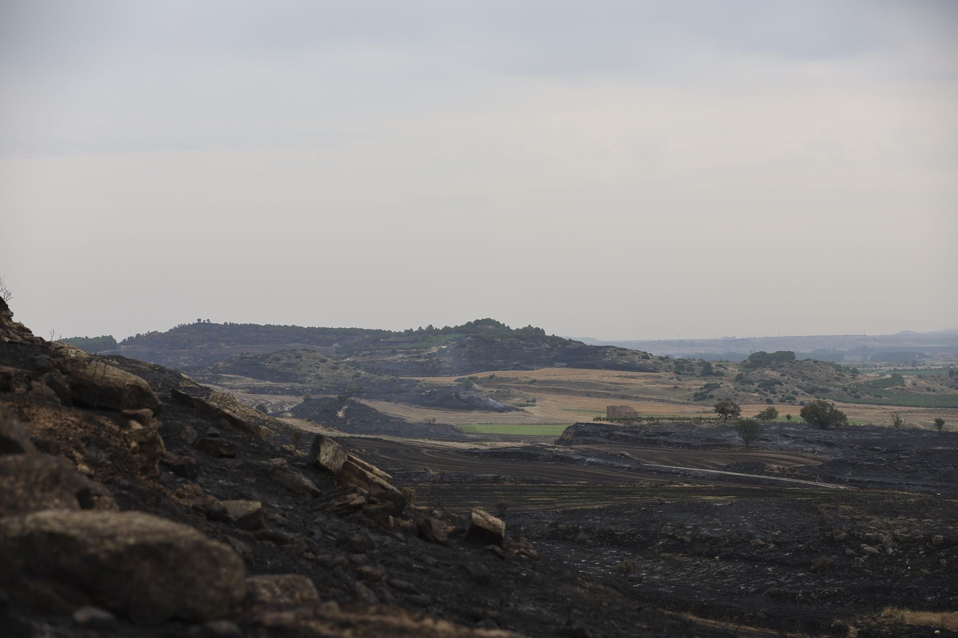 El día después del incendio en Fonzaleche y Gimileo