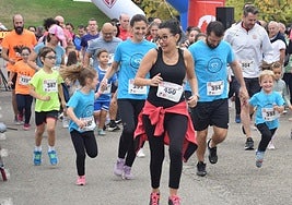 Salida de la prueba familiar en una edición anterior de la Tres Parques