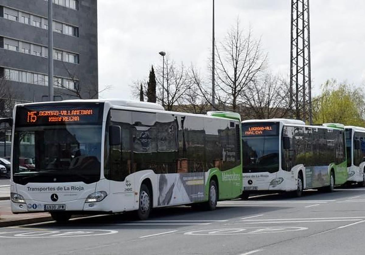 Autobuses metropolitanos, en Logroño.