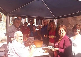 Un instante de las fiestas del año pasado en Navajún.