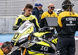 El alfareño Unai Orradre, antes de una carrera.