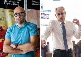Pablo Franco y José Luis Lapuente, en sendas imágenes de archivo.
