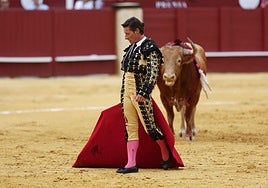 Diego Urdiales, ayer en La Malagueta.