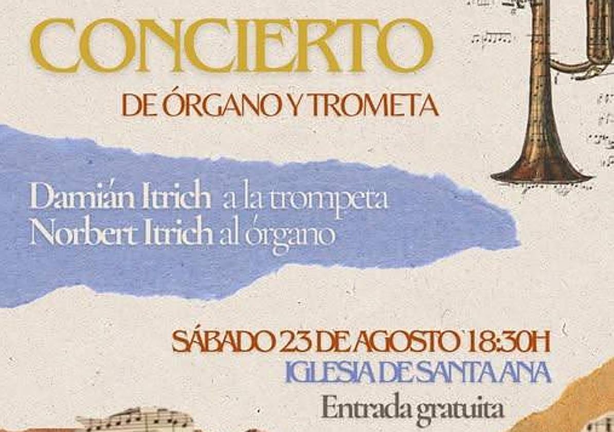 Concierto de órgano y trompeta en la iglesia de Santa Ana, en Cervera