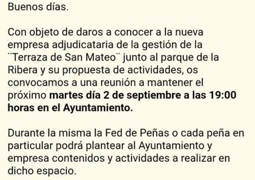 La oposición acrecienta las dudas sobre la contratación de 'La Terraza de San Mateo'