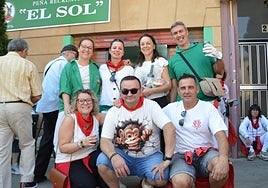 Ganadores del concurso de asado de careta de la peña El Sol.