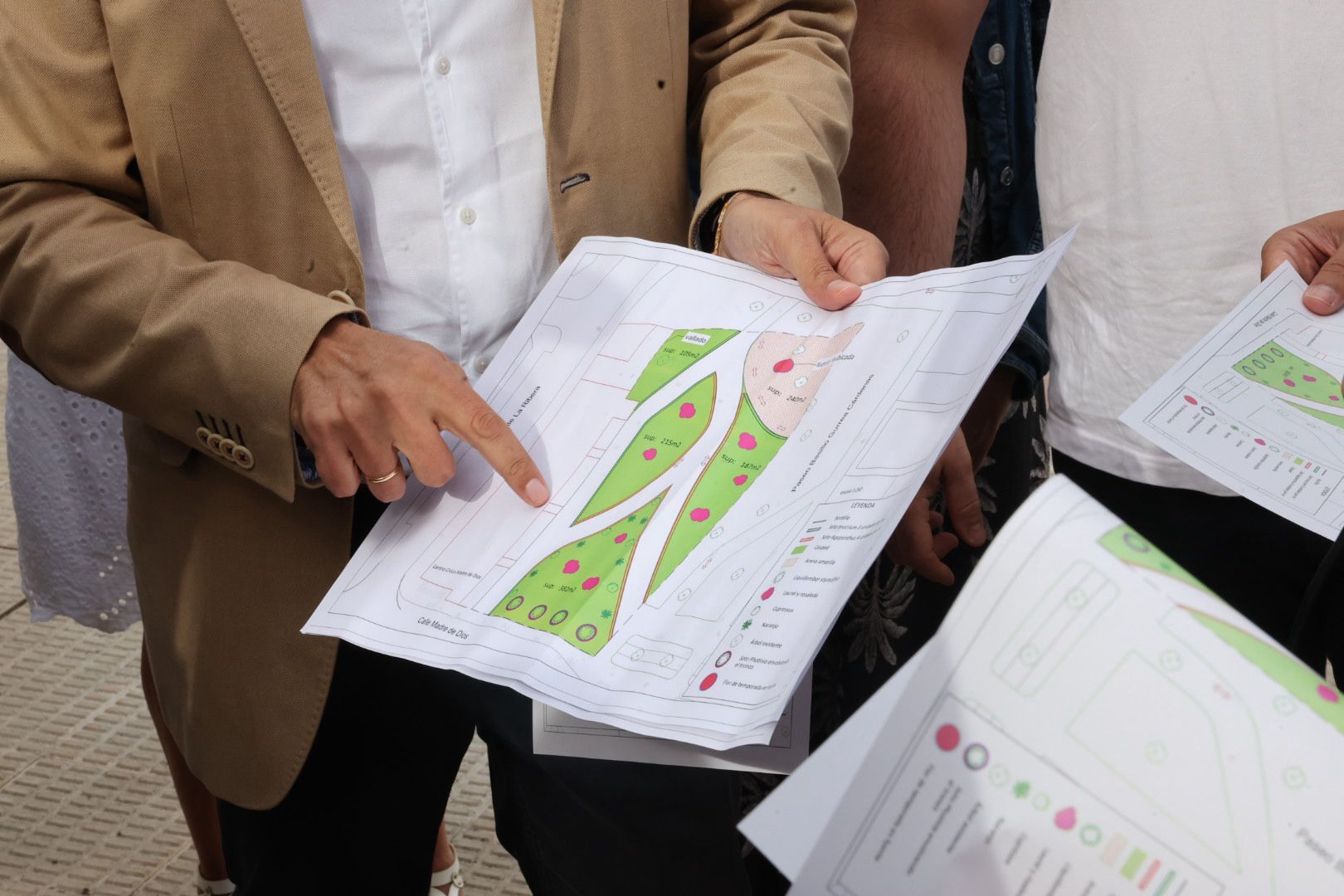 Planos municipales del futuro parque.