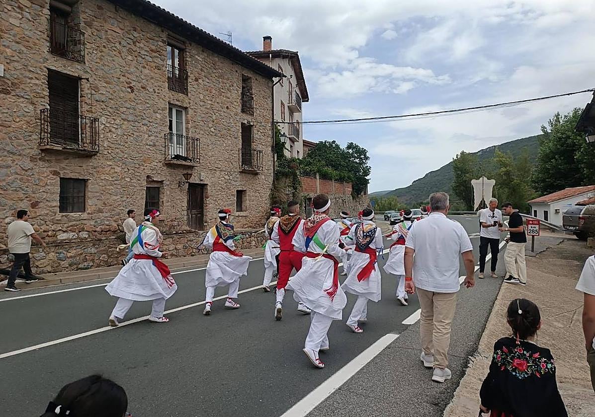 Procesión de la Virgen del Villar de Pradillo, en una imagen de archivo.