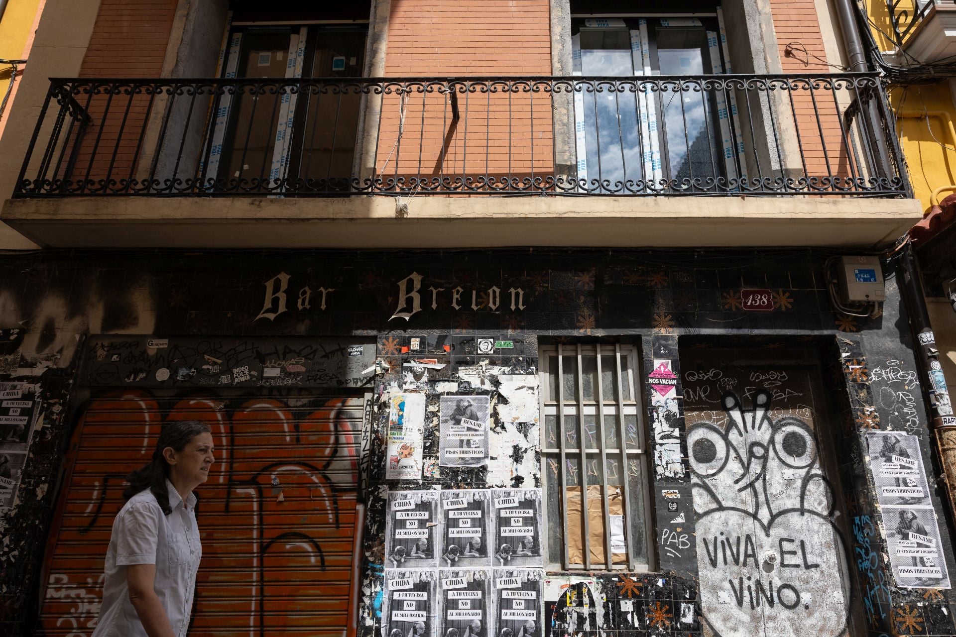 La campaña vecinal que estos días puede verse en el Casco Antiguo de Logroño.
