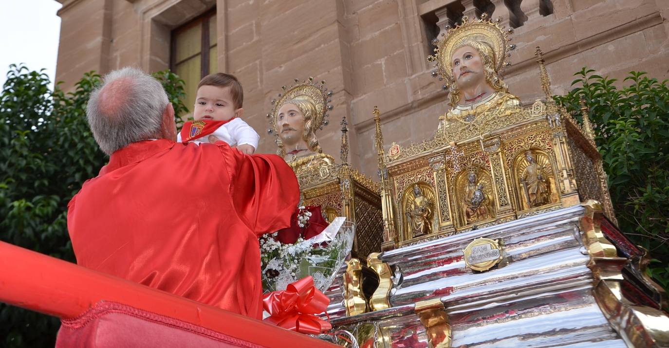 Calahorra despide las fiestas con una procesión a sus patronos