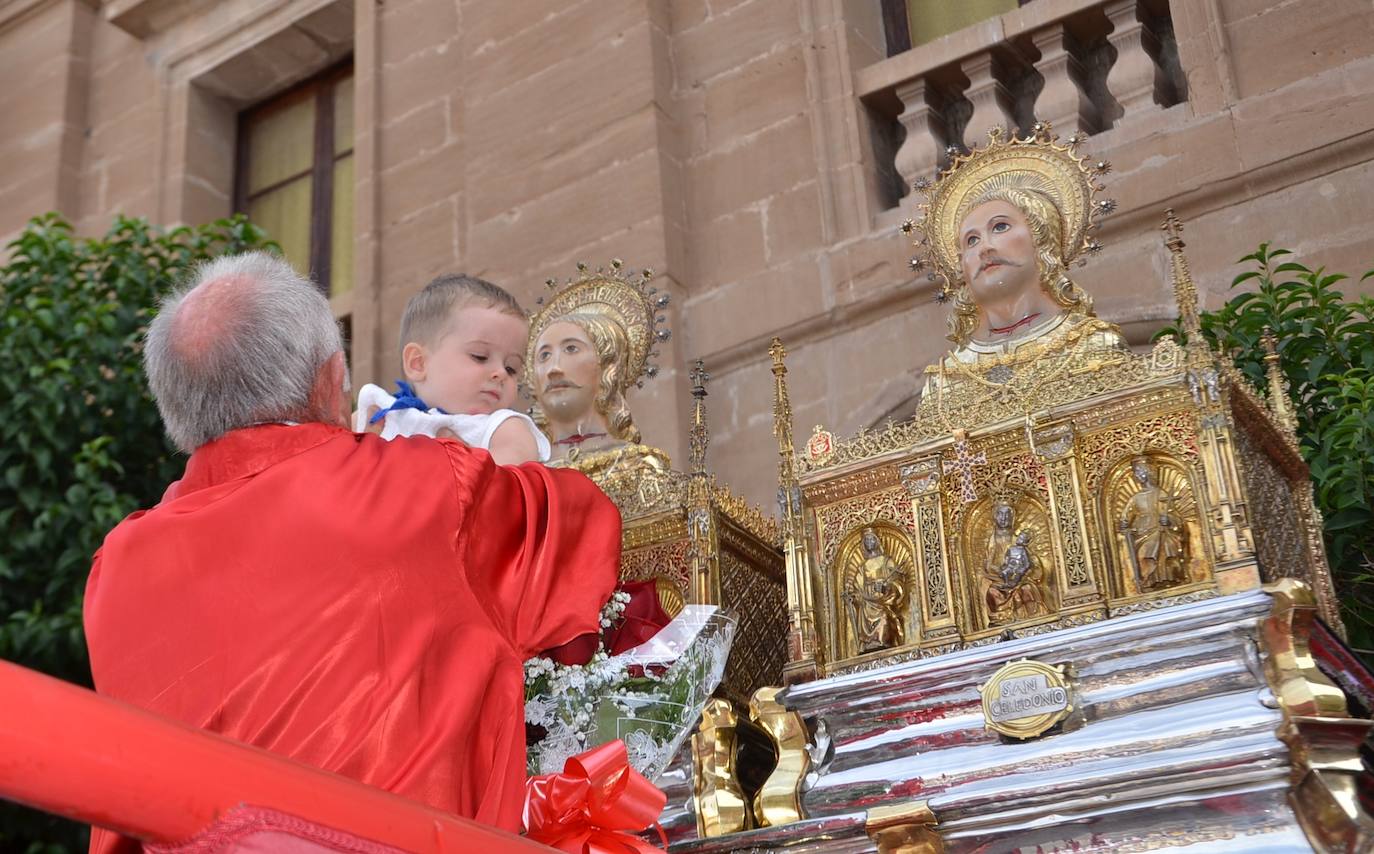 Calahorra despide las fiestas con una procesión a sus patronos