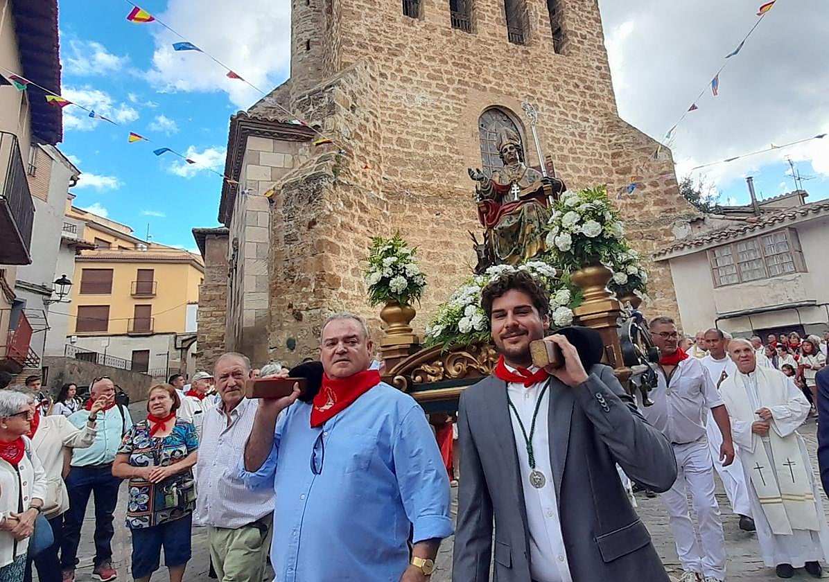 Procesión de San Gil, este lunes en Cervera del Río Alhama.
