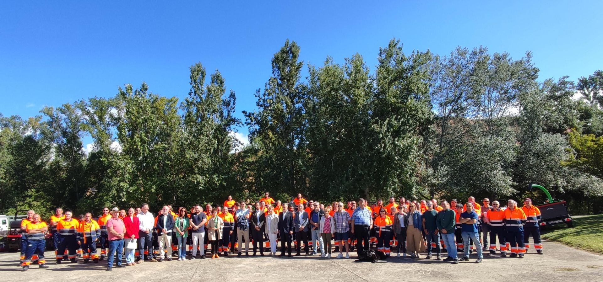 Foto de familia en el día del estreno.