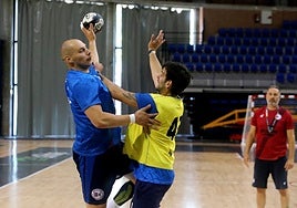 Zaja, durante un entrenamiento.