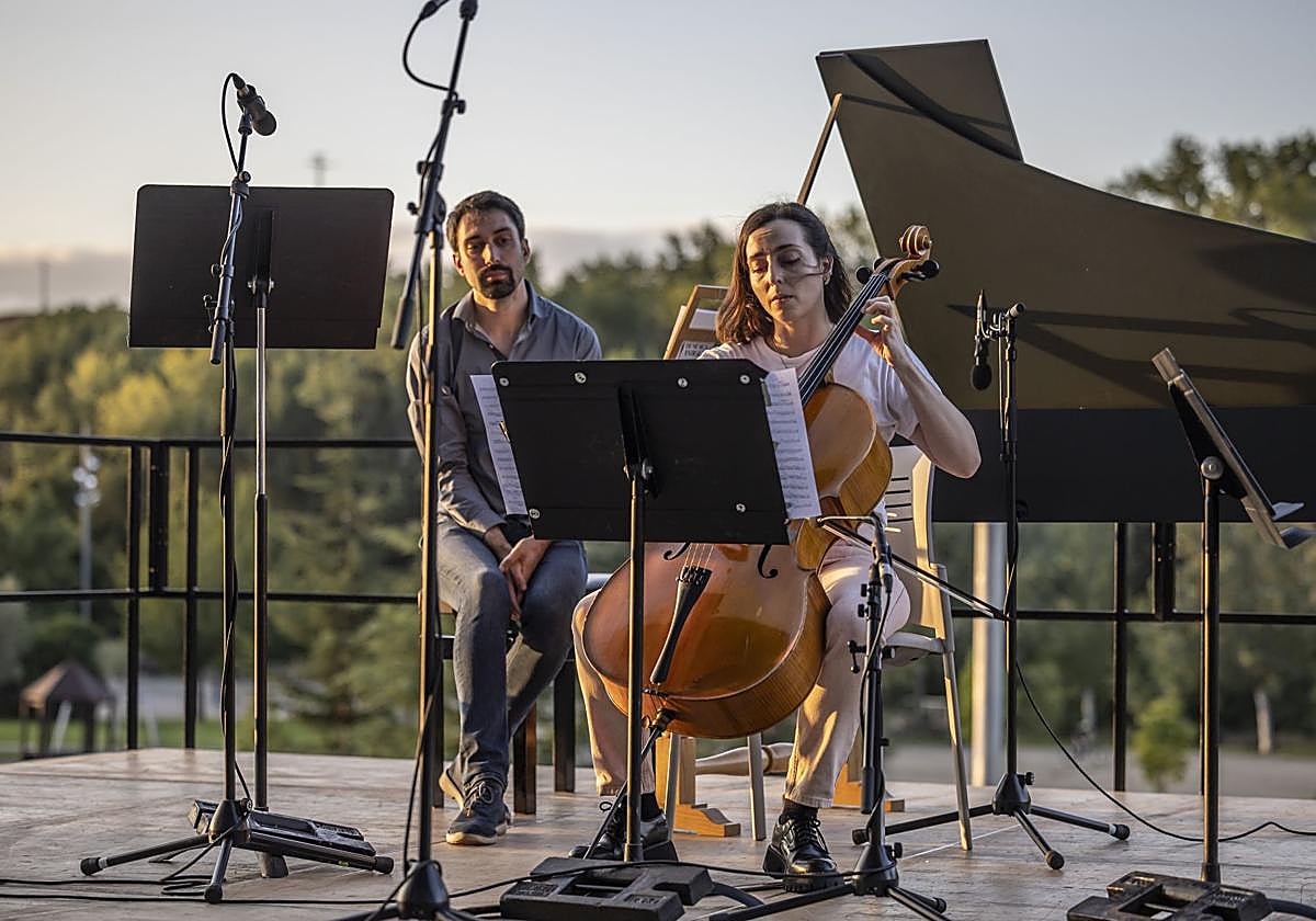 Concierto en la terraza del vestíbulo del Riojaforum durante la pasada edición de la Semana de Música Antigua.