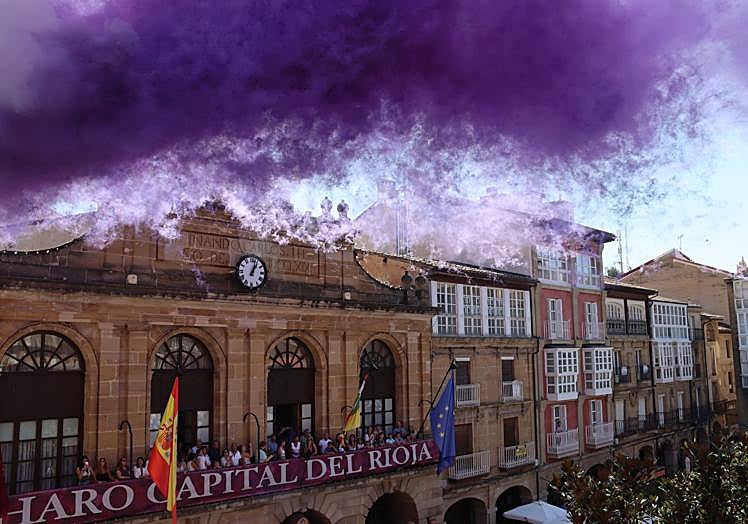 Las imágenes del cohete de Haro.