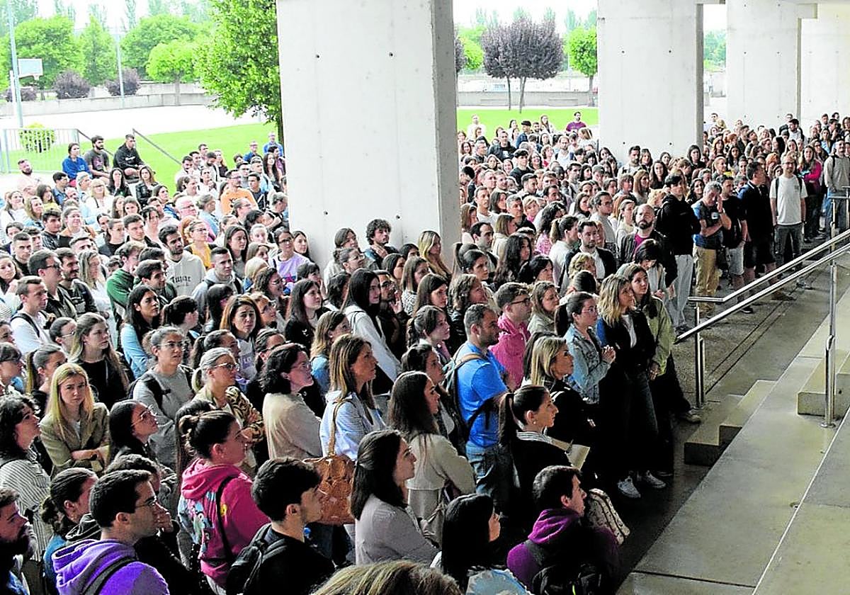 Convocatoria de oposiciones a maestro en Logroño, en una imagen de archivo.