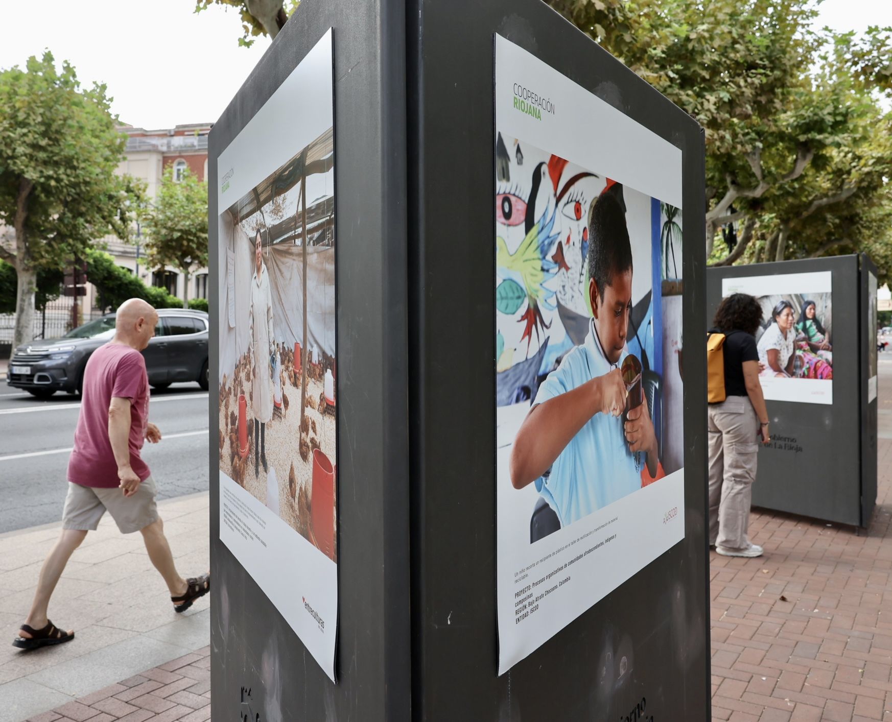 &#039;Cooperación Riojana: un compromiso compartido&#039;, exposición en el Espolón de Logroño