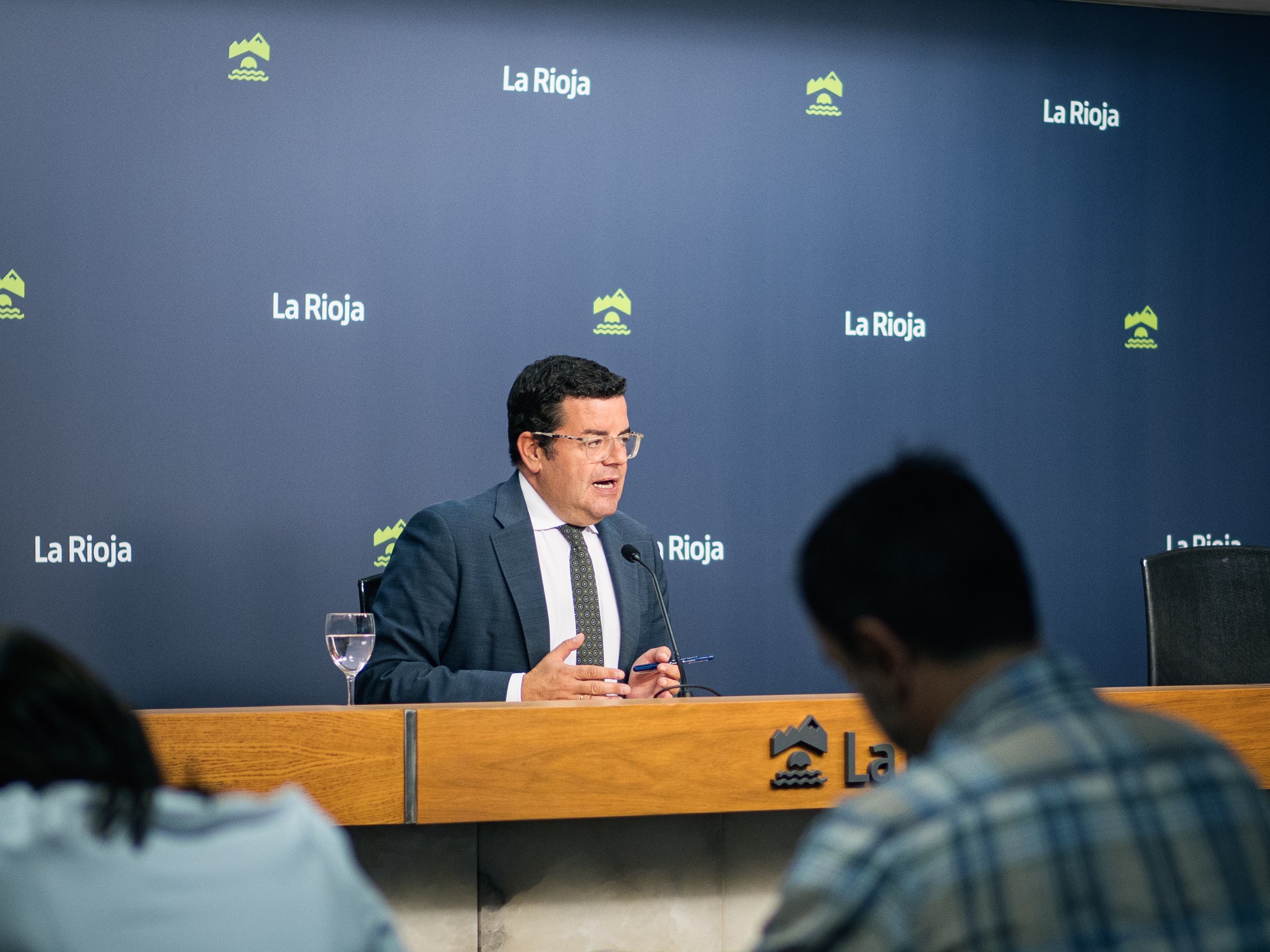 Alfonso Domínguez, tras la rueda de prensa del Consejo de Gobierno