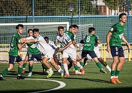Imagen del partido entre Balsamaiso y Berceo, que se enfrentaron el pasado fin de semana en El Salvador.