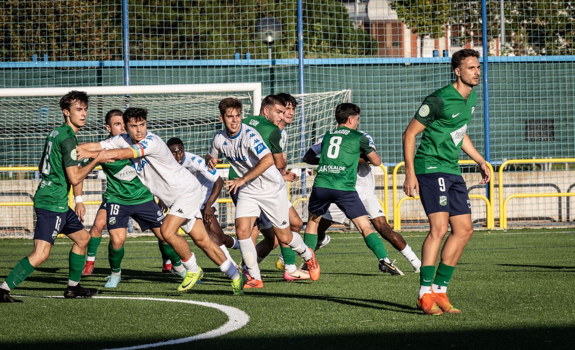 Imagen del partido entre Balsamaiso y Berceo, que se enfrentaron el pasado fin de semana en El Salvador.