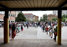 Primer día de clase en el IES Duquesa de la Victoria.