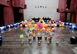 El singular viñedo instalado en el Ágora del CCR.