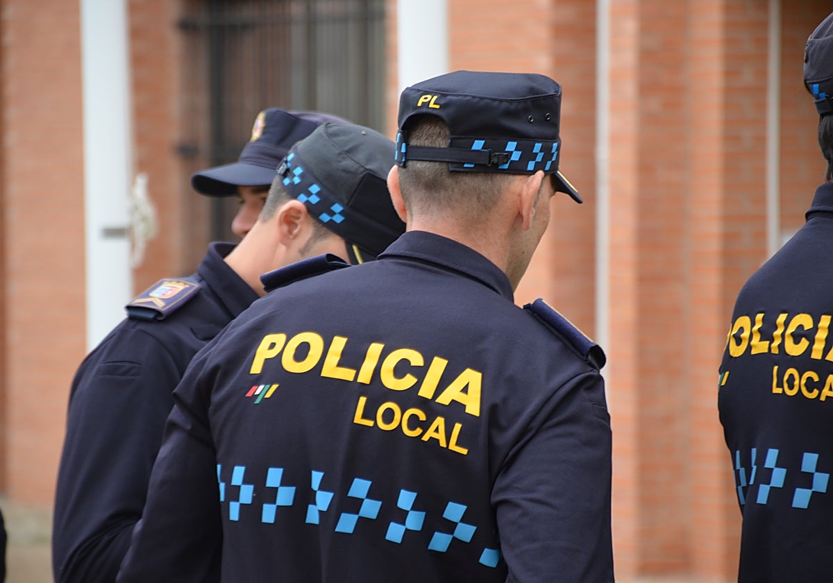 Agentes de la Policía Local de Calahorra.