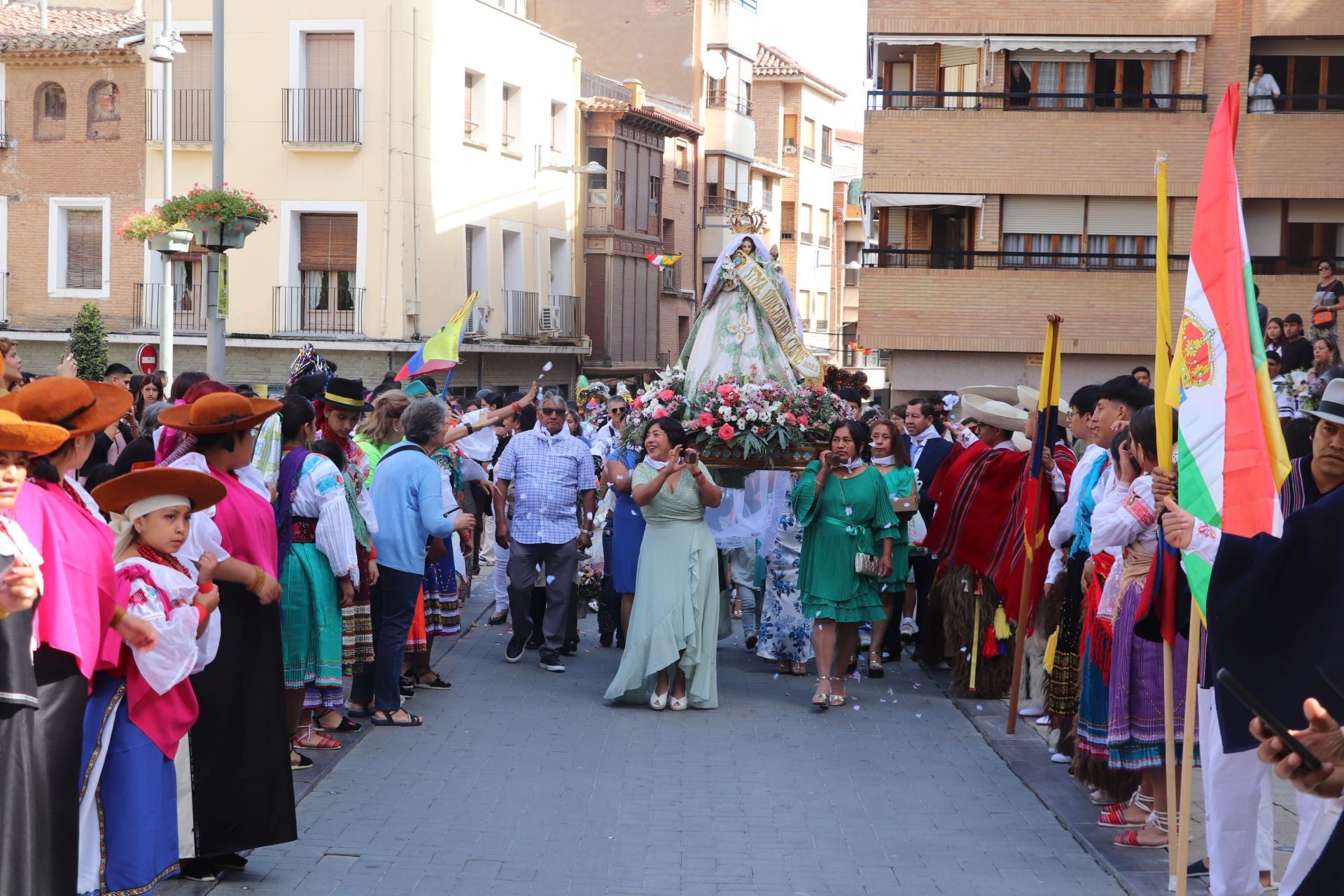 La comunidad ecuatoriana de Alfaro celebra la virgen del Cisne