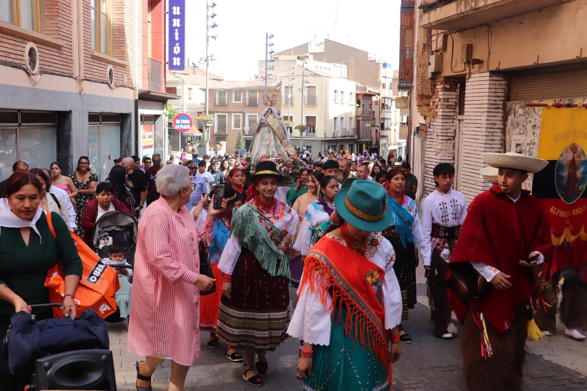La comunidad ecuatoriana de Alfaro celebra la virgen del Cisne