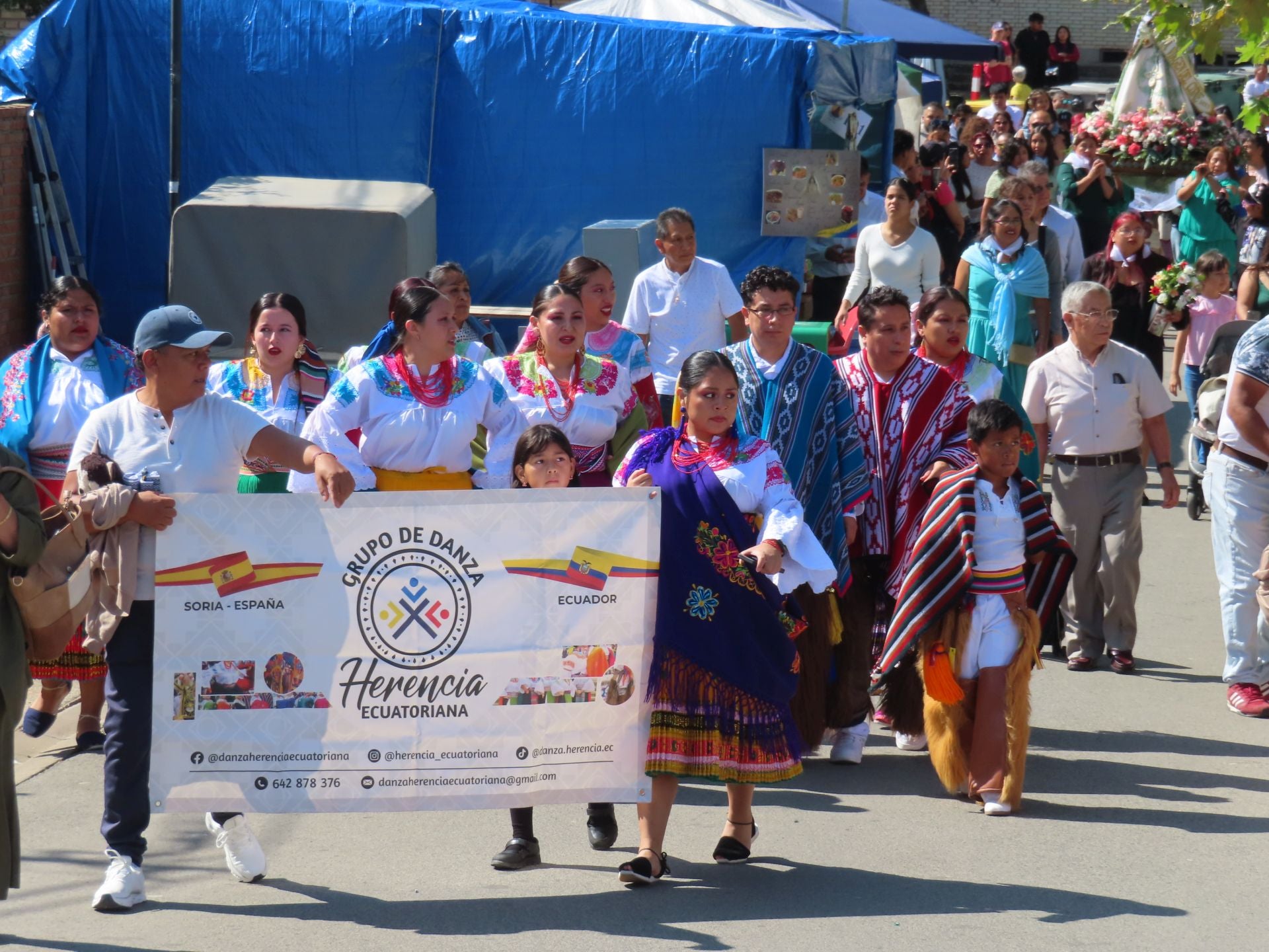 La comunidad ecuatoriana de Alfaro celebra la virgen del Cisne