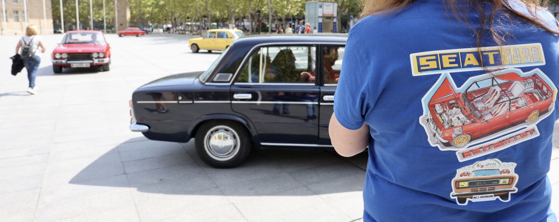 Las imágenes de la concentración de coches Seat de otra época en Logroño