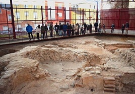 Una de las visitas turísticas realizadas este año al yacimiento arqueológico de Las Medranas.