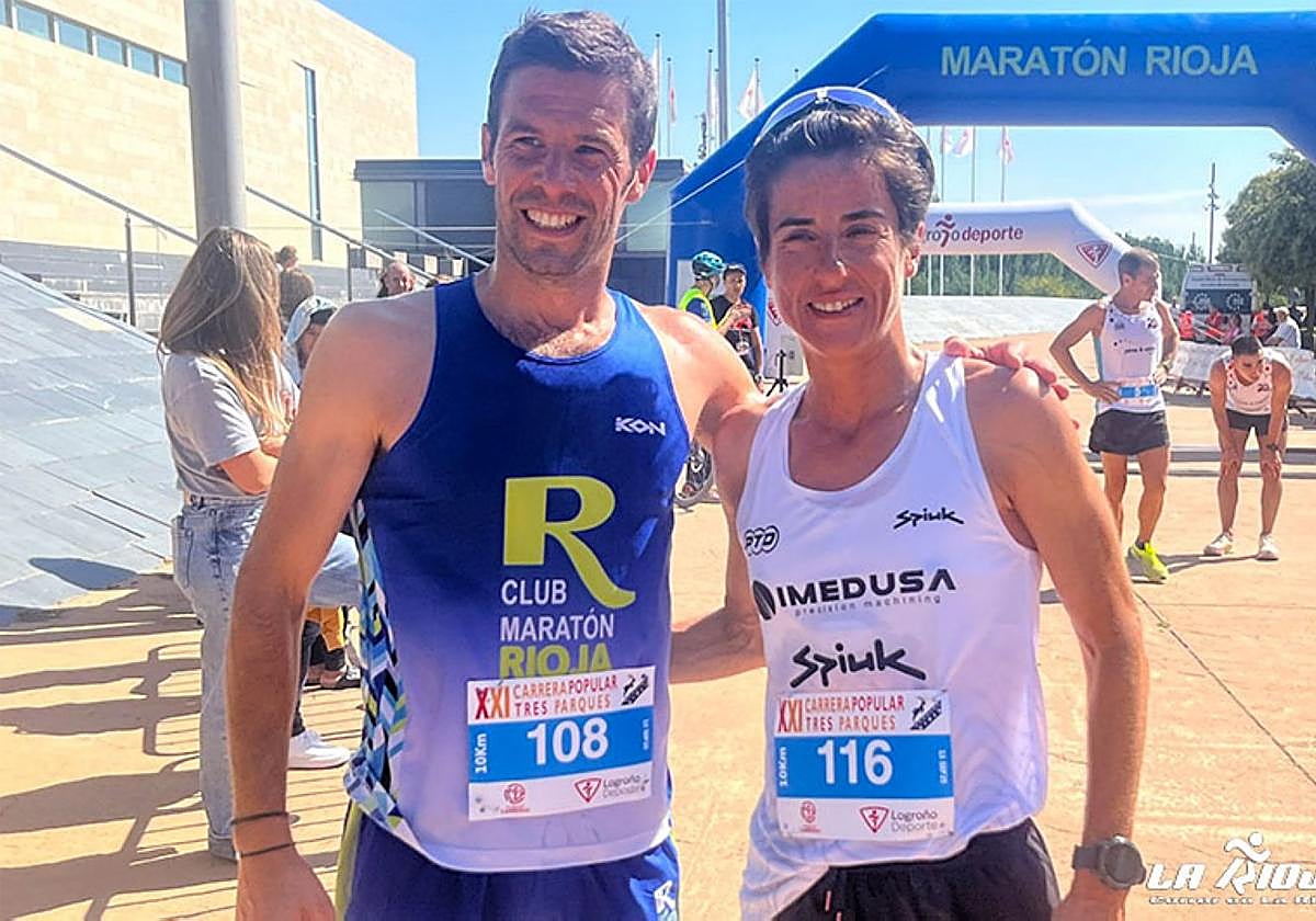 David Martínez y Gurutze Frades, ganadores ayer.