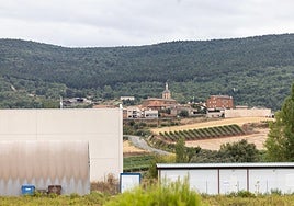 Las instalaciones de Buscaminas en el polígono industrial La Rad, que proyecta ampliar sus instalaciones, con Sotés al fondo.