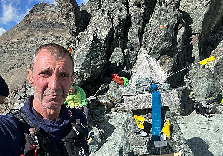 Fernando Magaldi, en uno de los puntos de paso de la prueba, a más de 3.000 metros de altitud.