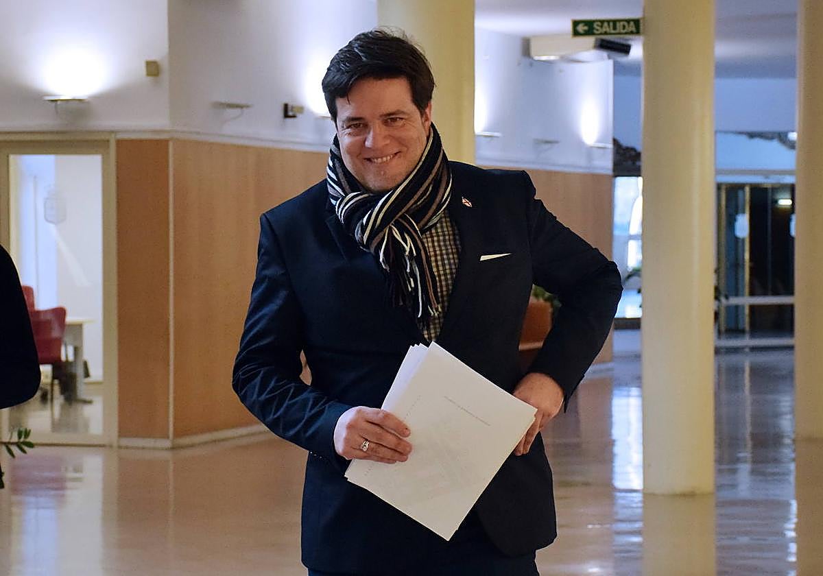 Kilian Cruz, en el Ayuntamiento de Logroño.