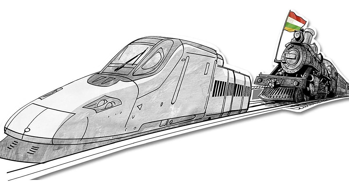 Esperando el tren de La Rioja