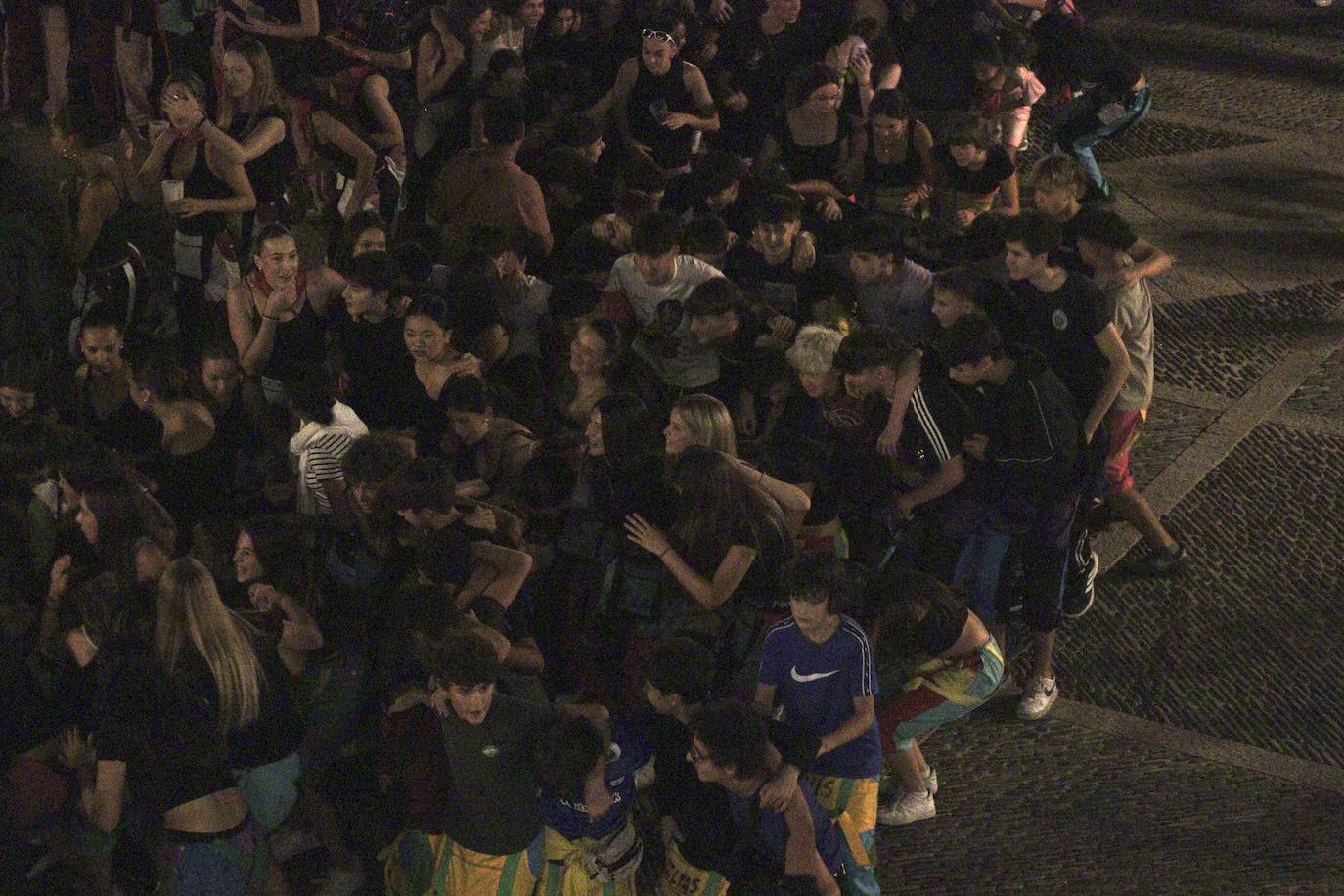 Las imágenes del disparo del cohete de las fiestas de Santo Domingo