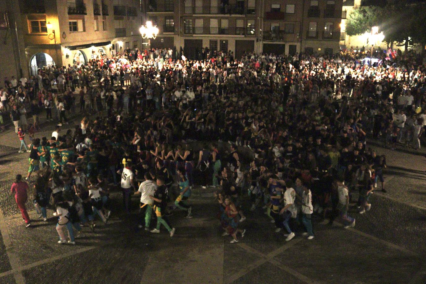 Las imágenes del disparo del cohete de las fiestas de Santo Domingo