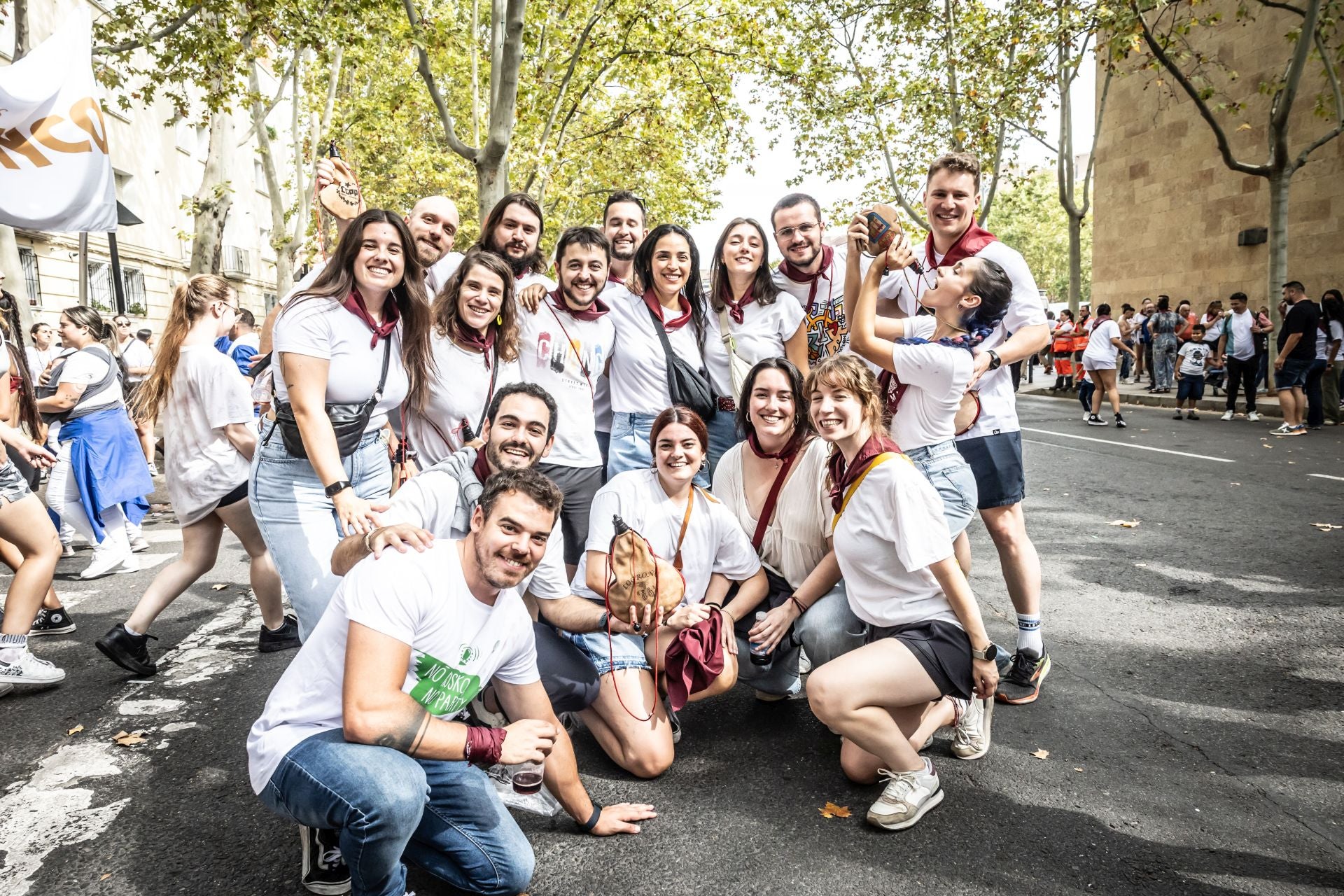 Las imágenes del cohete de San Mateo de Logroño desde la plaza del Ayuntamiento
