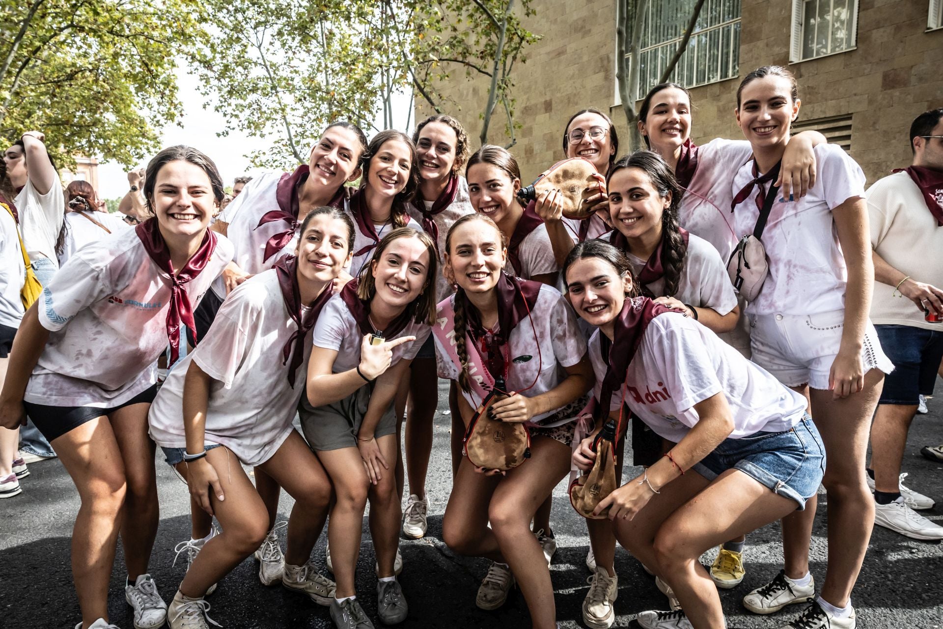 Las imágenes del cohete de San Mateo de Logroño desde la plaza del Ayuntamiento