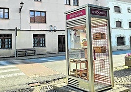 La 'bibliocabina', adaptada para albergar su nuevo uso.