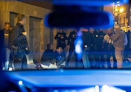 Una de las intervenciones nocturnas.