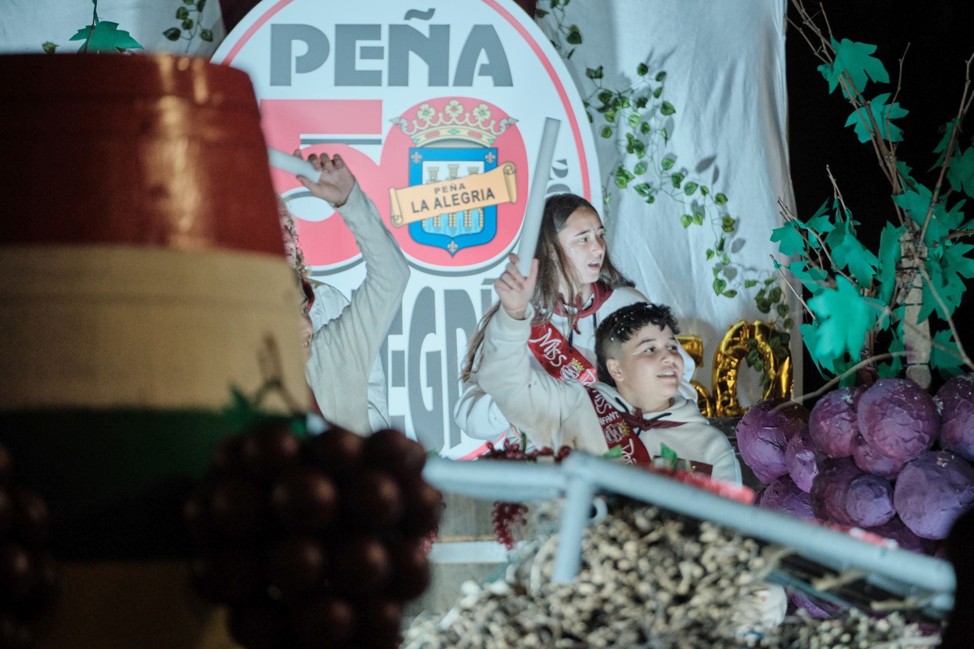 El desfile de carrozas por Logroño