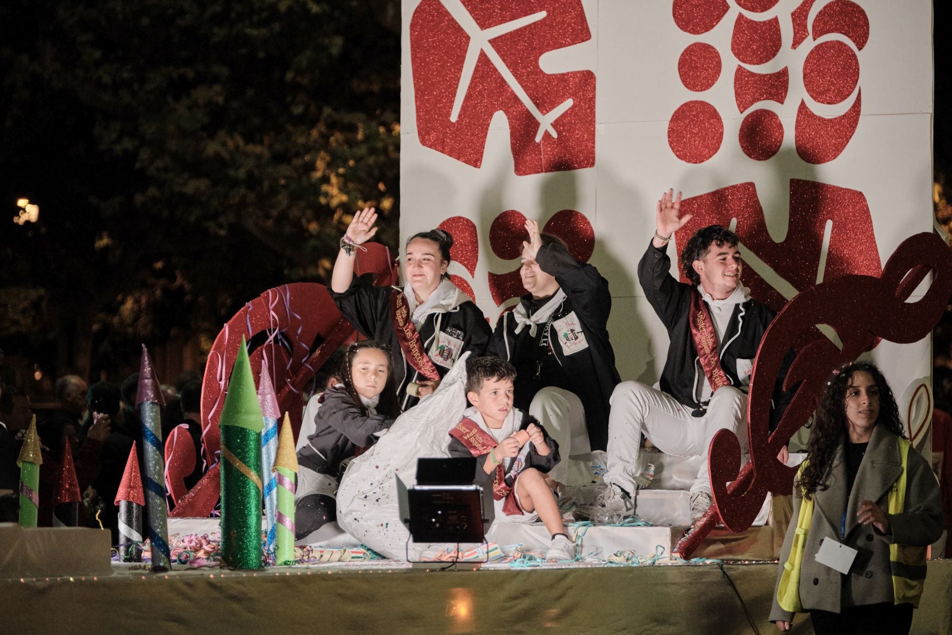 El desfile de carrozas por Logroño