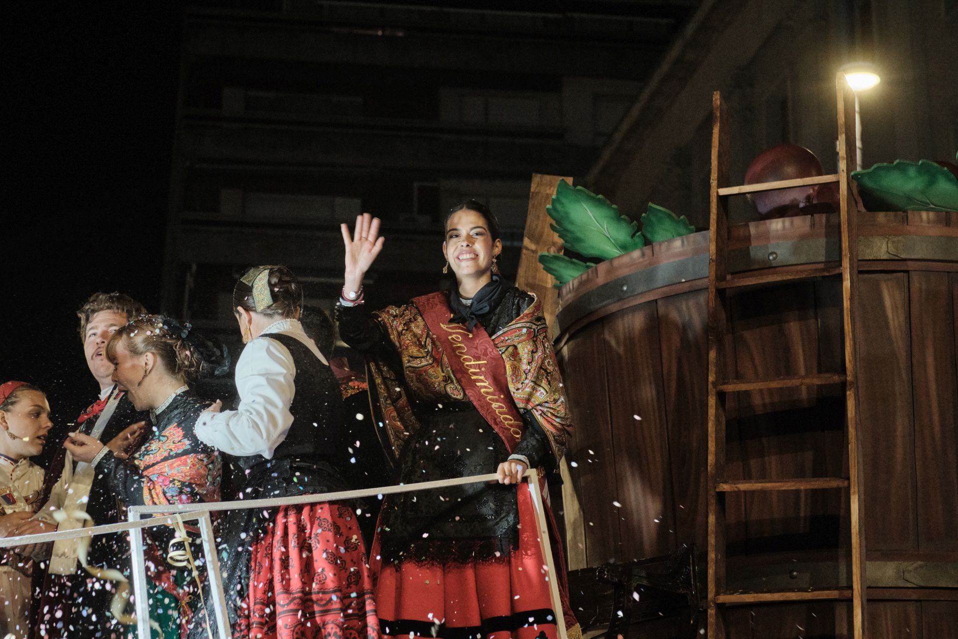 El desfile de carrozas por Logroño